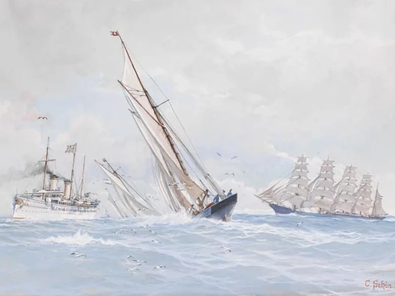 1868-Karl Schön - Yacht imperiale Hohenzollern